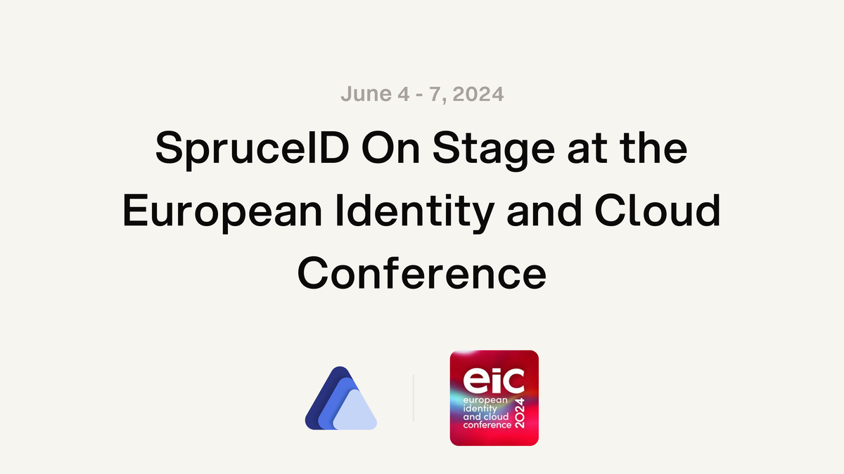 SpruceID On Stage at the European Identity and Cloud Conference