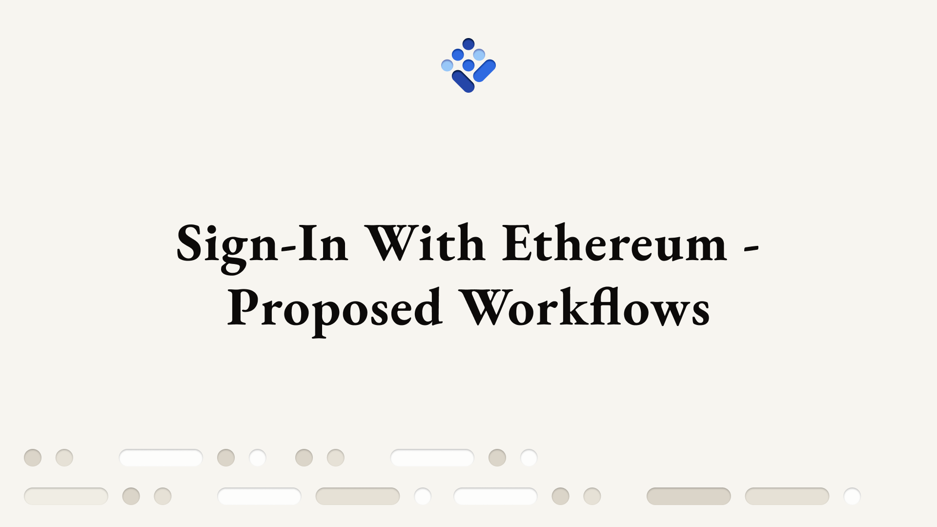 Sign-in With Ethereum - Proposed Workflows