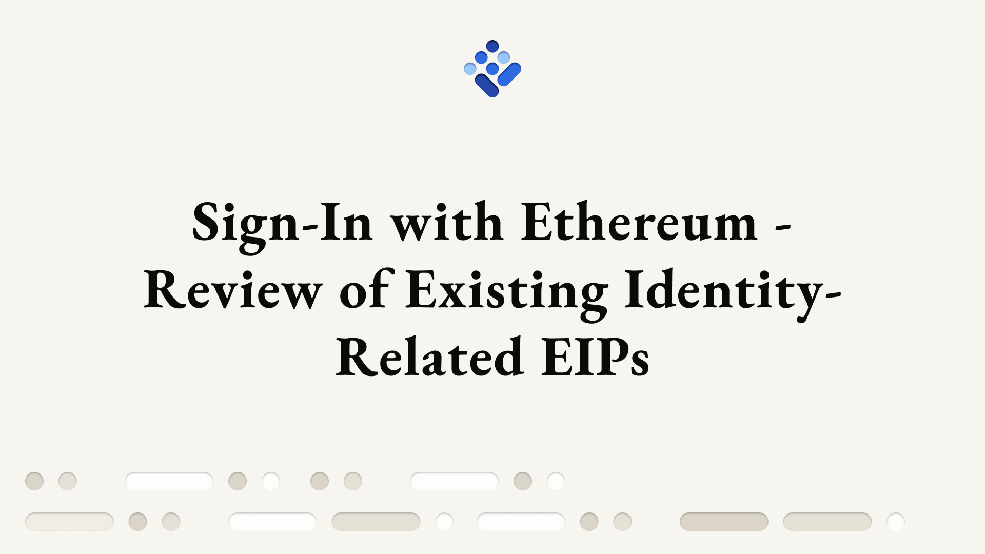 Sign-In with Ethereum - Review of Existing Identity-Related EIPs