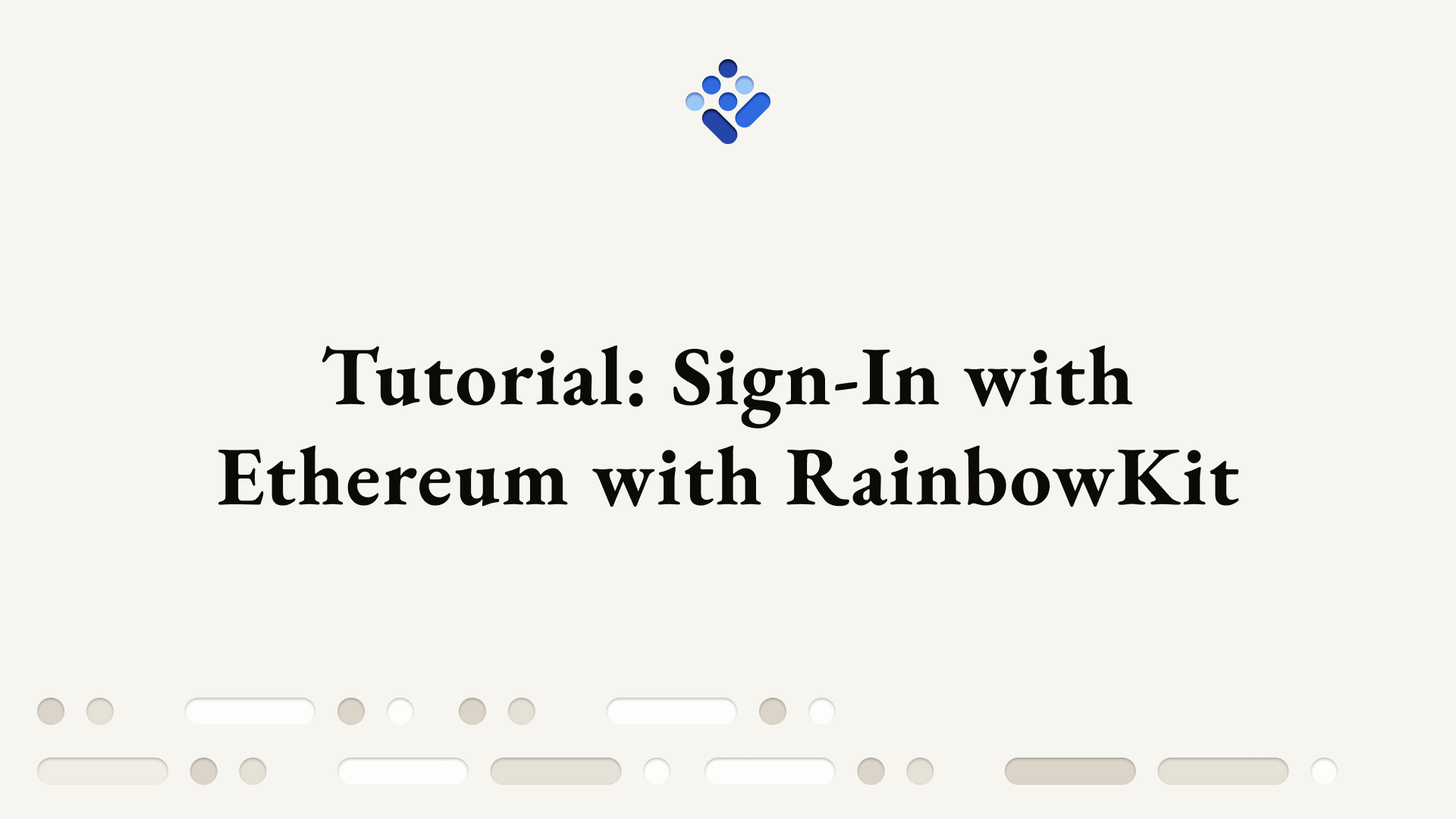 Tutorial: Sign-In with Ethereum with RainbowKit