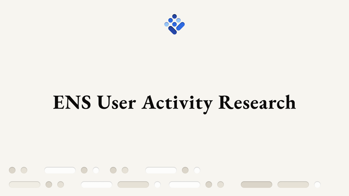 ENS User Activity Research - Discovering Sign-In with Ethereum Adoption Opportunities