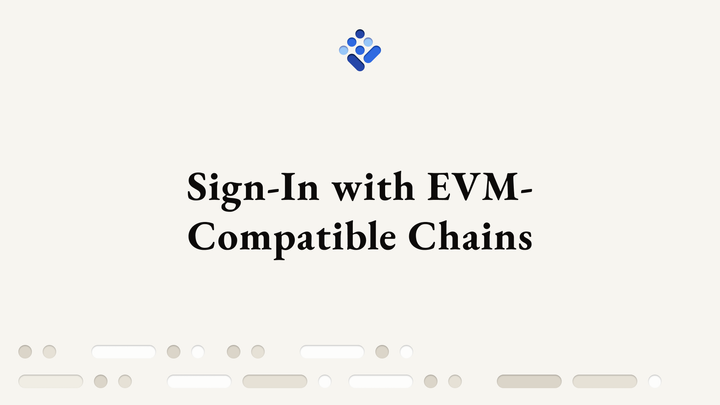 Sign-In with EVM-Compatible Chains