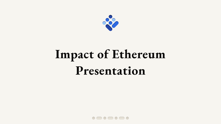 Ethereum's Identity Layer - Impact of Ethereum Presentation