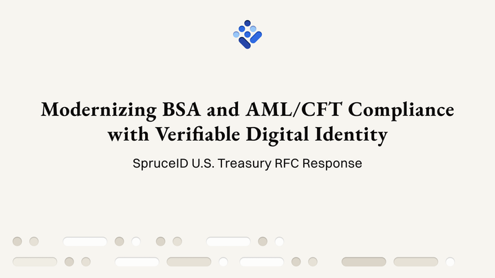 Modernizing BSA and AML/CFT Compliance with Verifiable Digital Identity